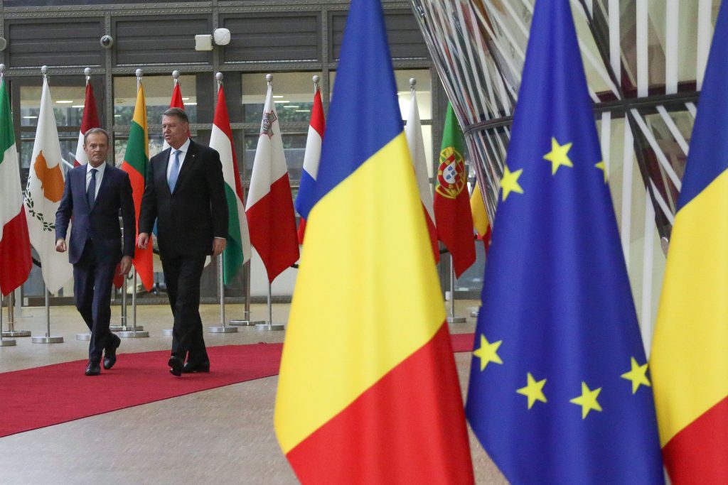 President of Romania Klaus Iohannis in Brussels