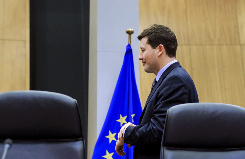 Secretary-General of the Commission German Martin Selmayr at weekly college meeting