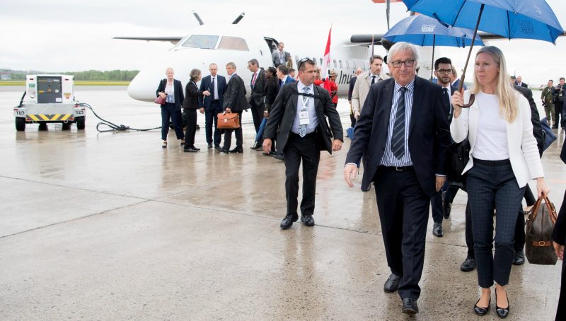 Les Européens arrivent au sommet du G7 sous haute tension