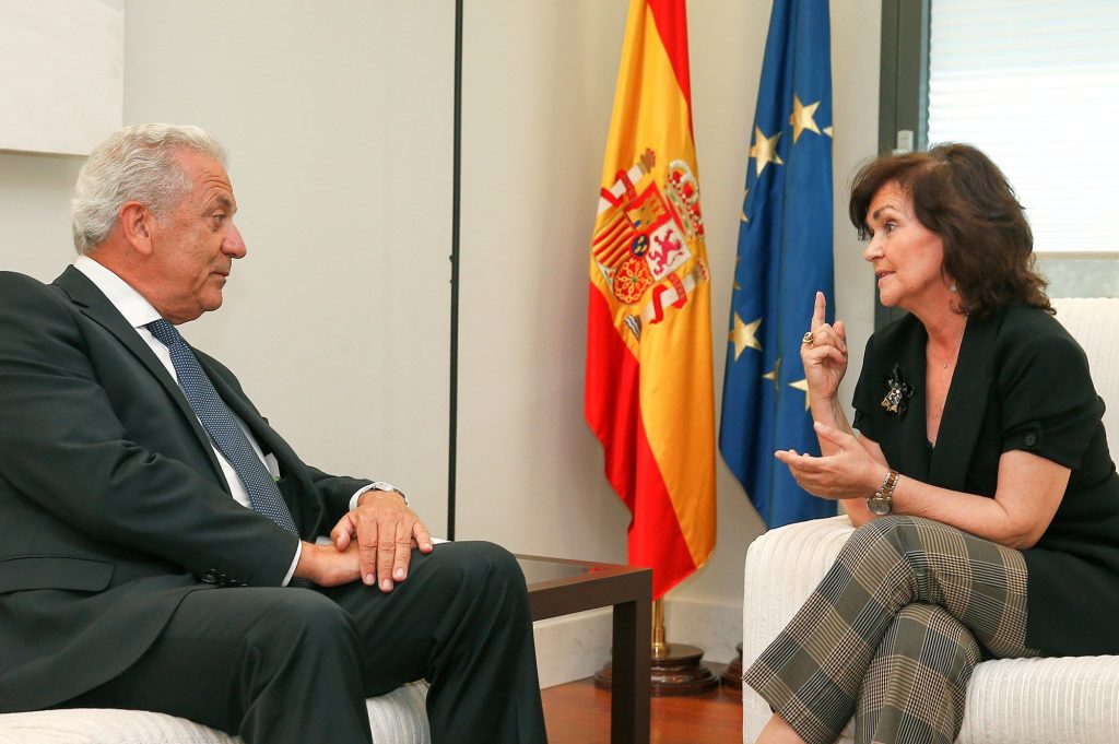Spanish deputy Prime Minister meets Dimistris Avramopoulos