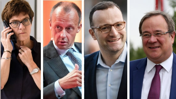 Les quatre candidats à la tête d’une CDU post-Merkel
