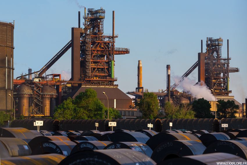 Le haut-fourneau de Arcelor Mittal, à Fos-sur-Mer