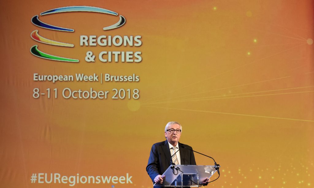 Participation of Jean-Claude Juncker, President of the EC, and Corina Creţu, Member of the EC, at the official Opening Session of the European Week of Regions and Cities 2018