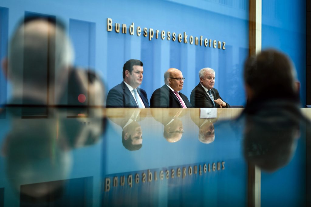 Press conference on skilled workers immigration law