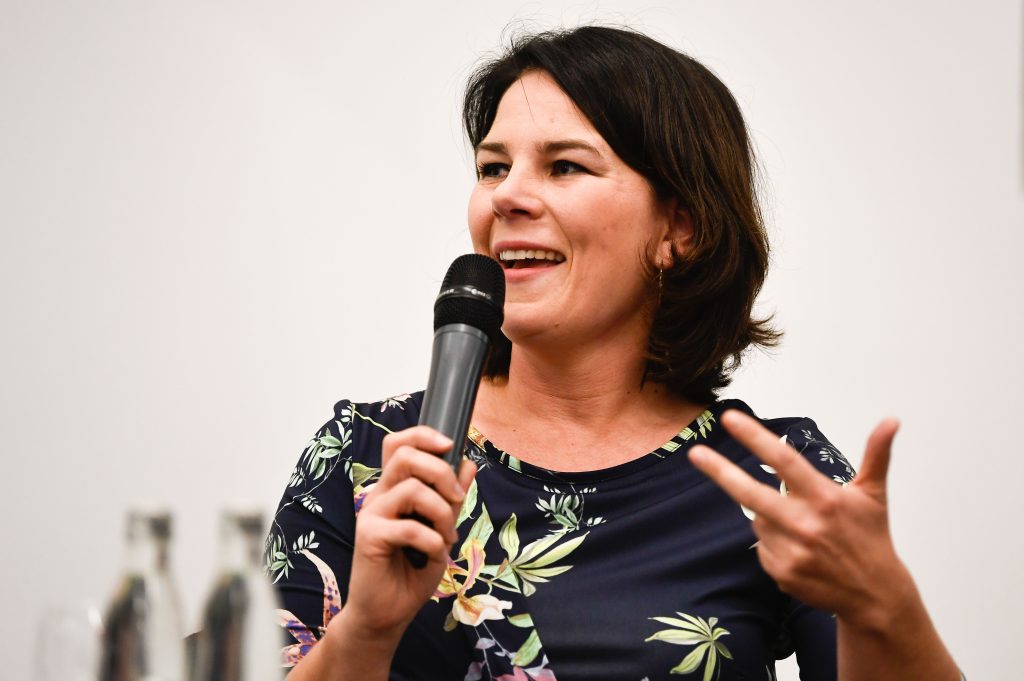 Green party election campaign in Frankfurt am Main