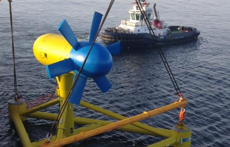 La première hydrolienne européenne allège le bilan carbone de l'île d'Ouessant