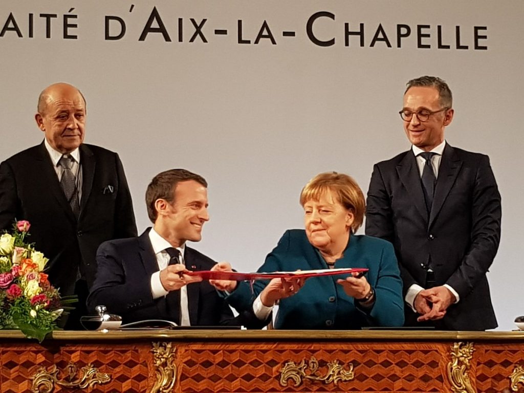Emmanuel Macron et Angela Merkel. Photo Elysée