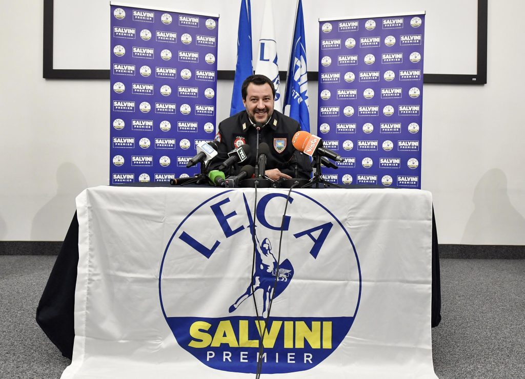 Italian Deputy Premier and Interior Minister Matteo Salvini Christmas greetings