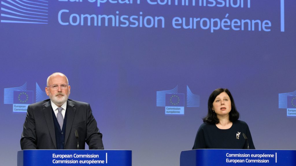 Timmermans Jourova
