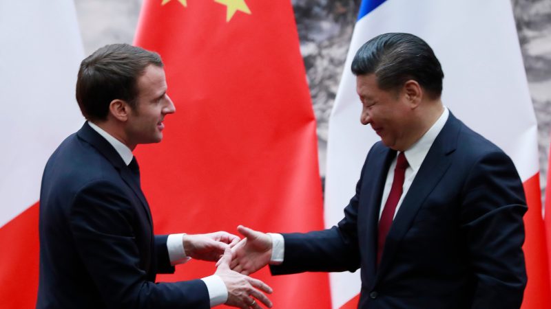Macron, Merkel et Juncker face à Xi Jinping