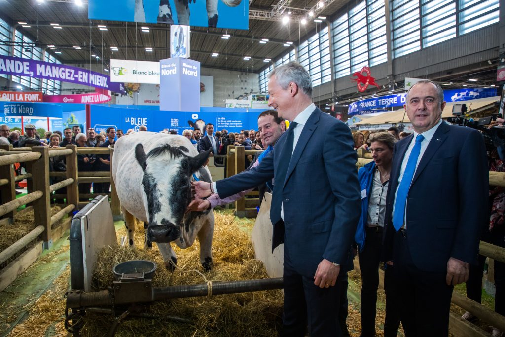 Marine Le Pen at the International Agriculture fair in Paris