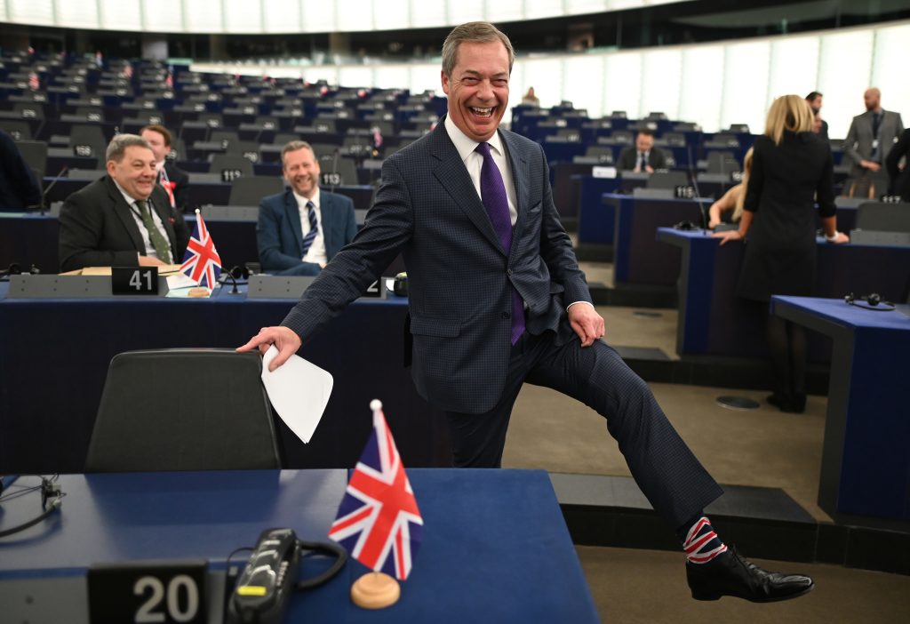 Nigel Farage va quitter définitivement le Parlement européen le 31 janvier.