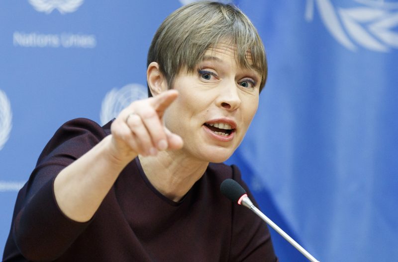 La présidente de l’Estonie appelle à travailler avec la société civile russe