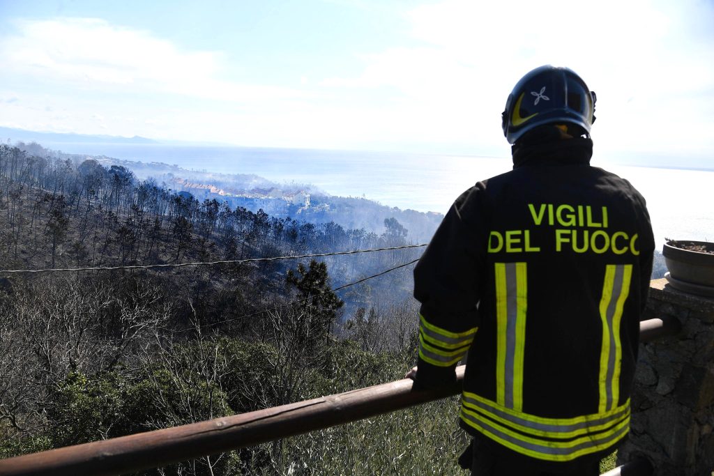 Wildfire took grip near Genoa