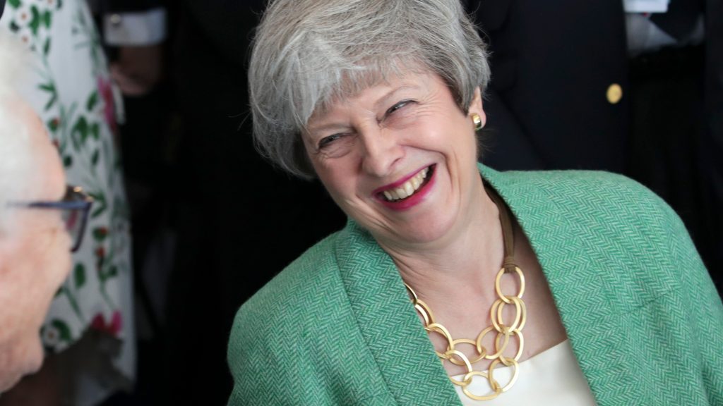 Prime Minister Theresa May attended the National Commemorative event, D-Day 75, on Southsea Common, Portsmouth.