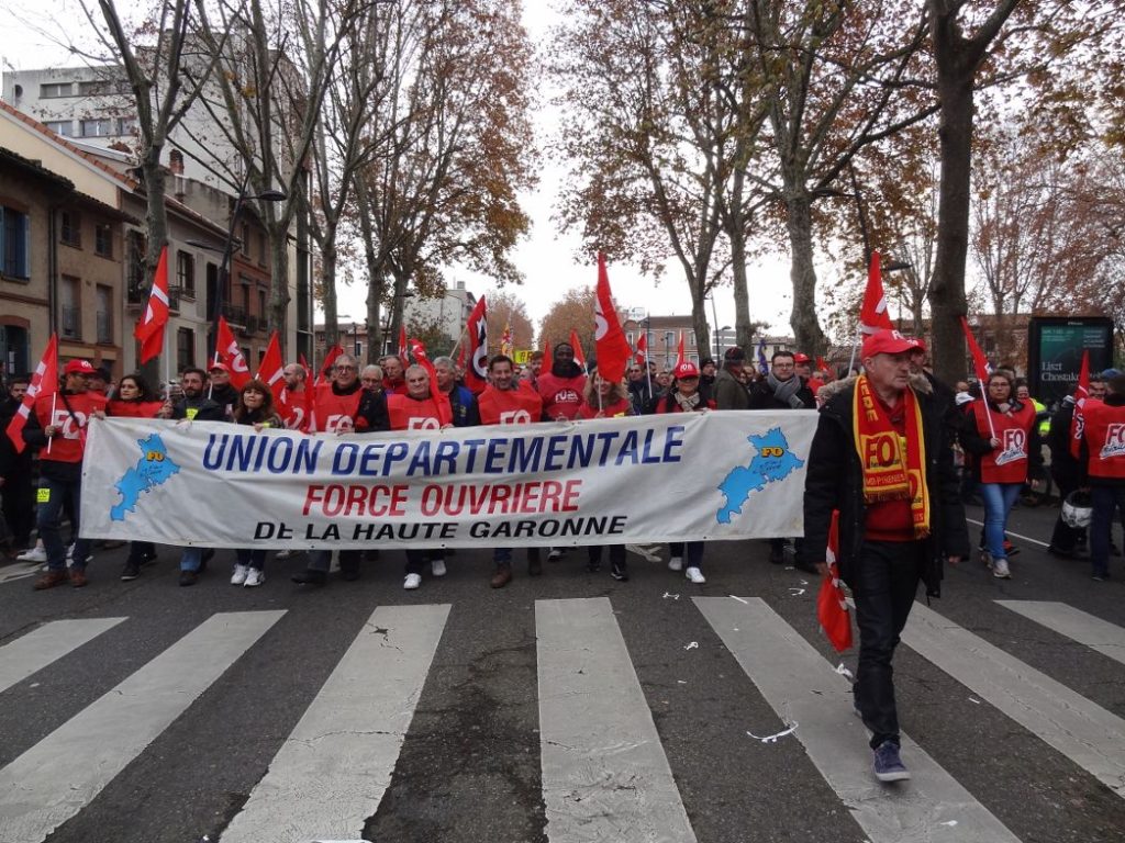 Manifestation en Haute-Garonne. Photo FO