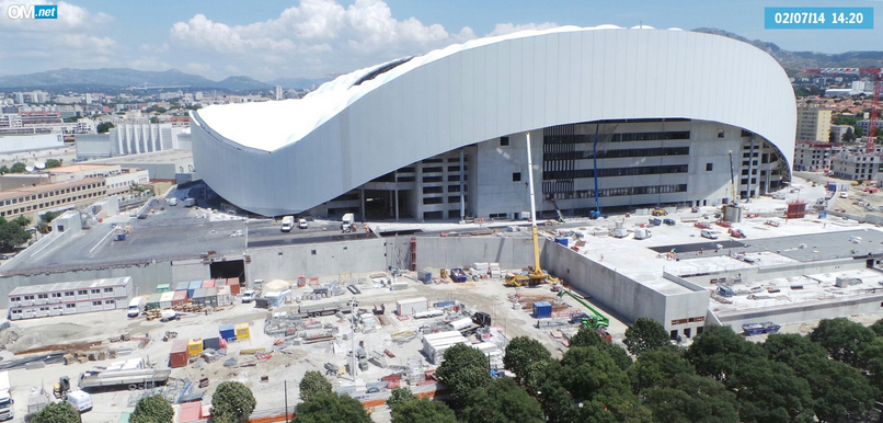 Le stade de l&rsquo;OM, à Marseille