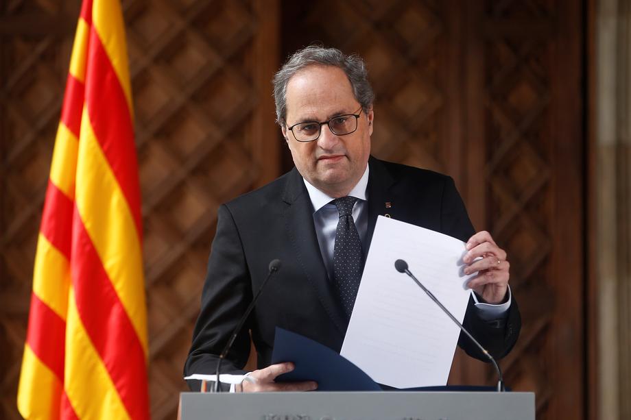 Torra announces new elections in Catalonia