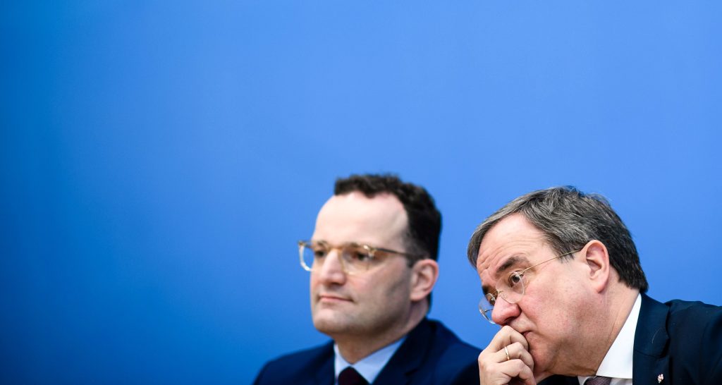 North Rhine-Westphalia State Premier Armin Laschet announces his candidacy for party leadership