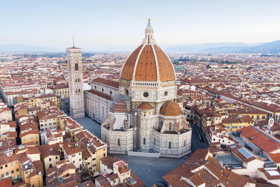 Florence, l&rsquo;une des villes les plus visitées d&rsquo;Italie. (issued 12 April 2020)  EPA-EFE/FABIO MUZZI
