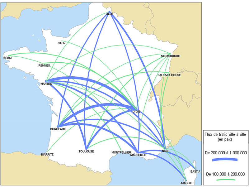 Liaisons transversales en métropole