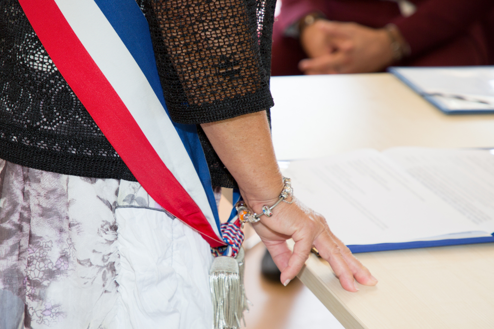 French mayor scarf