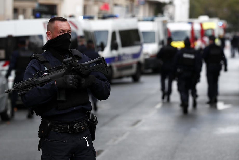 Knife attack near former Charlie Hebdo offices