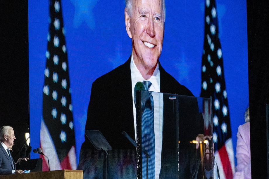 Democratic Presidential Nominee Joe Biden Holds Election Night Party