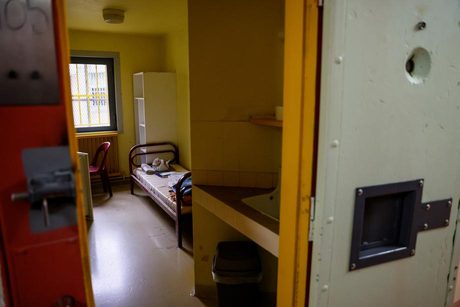 French Justice Minister Eric Dupond-Moretti visits Val D&rsquo;Oise prison