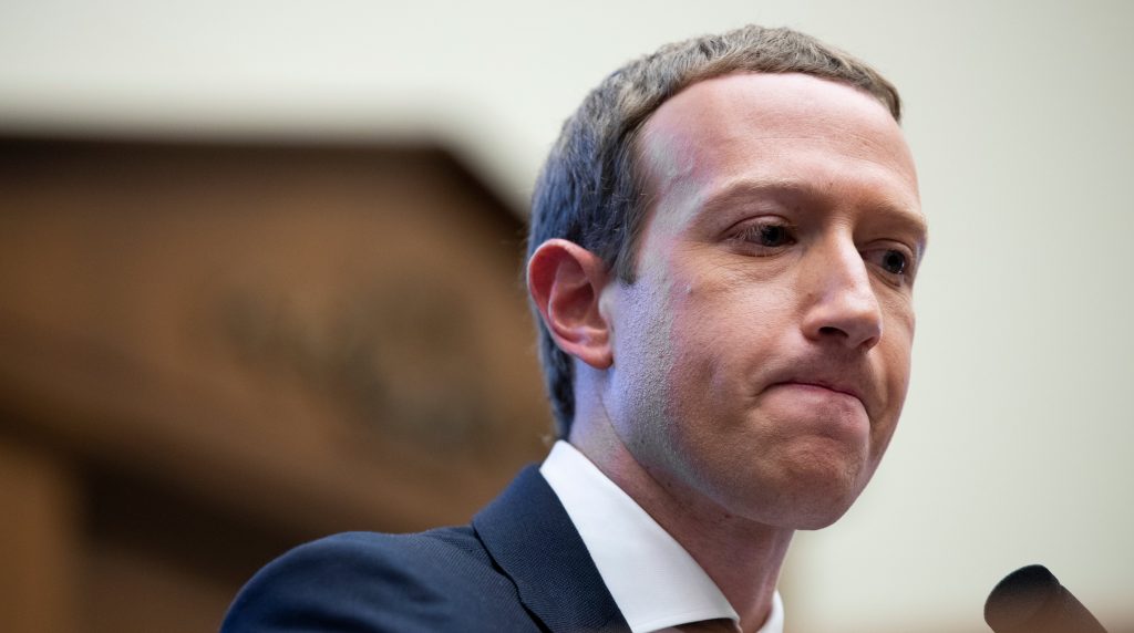 epa08873286 (FILE) – Chairman and CEO of Facebook Mark Zuckerberg testifies before the US House Financial Services Committee hearing on &lsquo;An Examination of Facebook and Its Impact on the Financial Services and Housing Sectors&rsquo;, on Capitol Hill in Washington, DC, USA, 23 October 2019 (Reissued 09 December 2020). The Federal Trade Commision (FTC), with a coalition of attorneys general of 46 states with Washington DC and Guam, sued Facebook on 09 December, alleging that Facebook is illegally maintaining a social network monopoly through anticompetitive conduct.  EPA-EFE/MICHAEL REYNOLDS