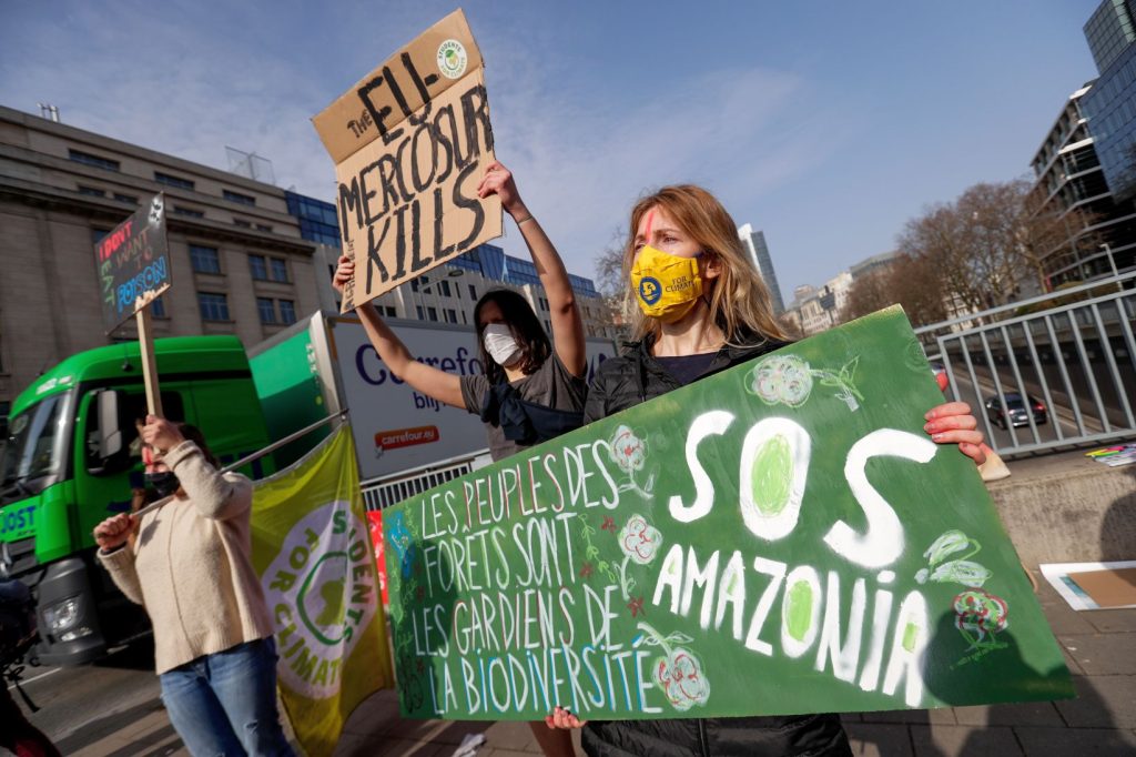 Manifestations contre l&rsquo;accord UE-Mercosur