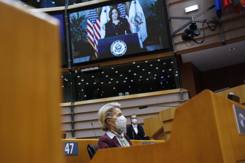 Harris, Ardern, von der Leyen réclament des droits égaux pour les femmes au Parlement européen