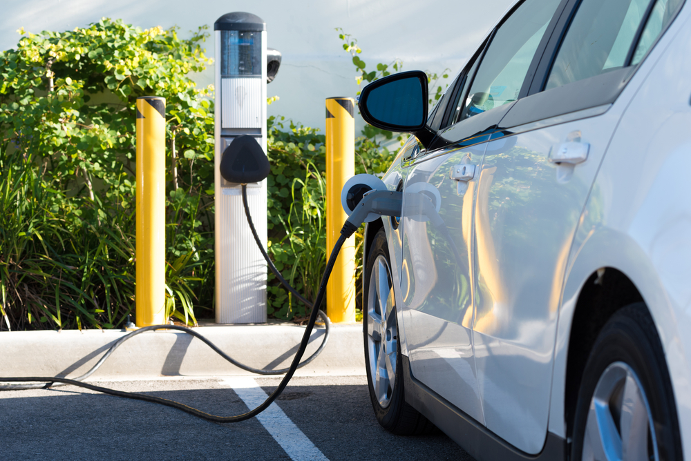 An,Electric,Car,Charging,In,California
