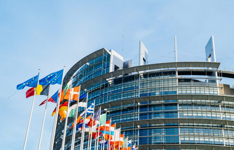 France : des élus au pied du Parlement européen de Strasbourg pour un retour des eurodéputés