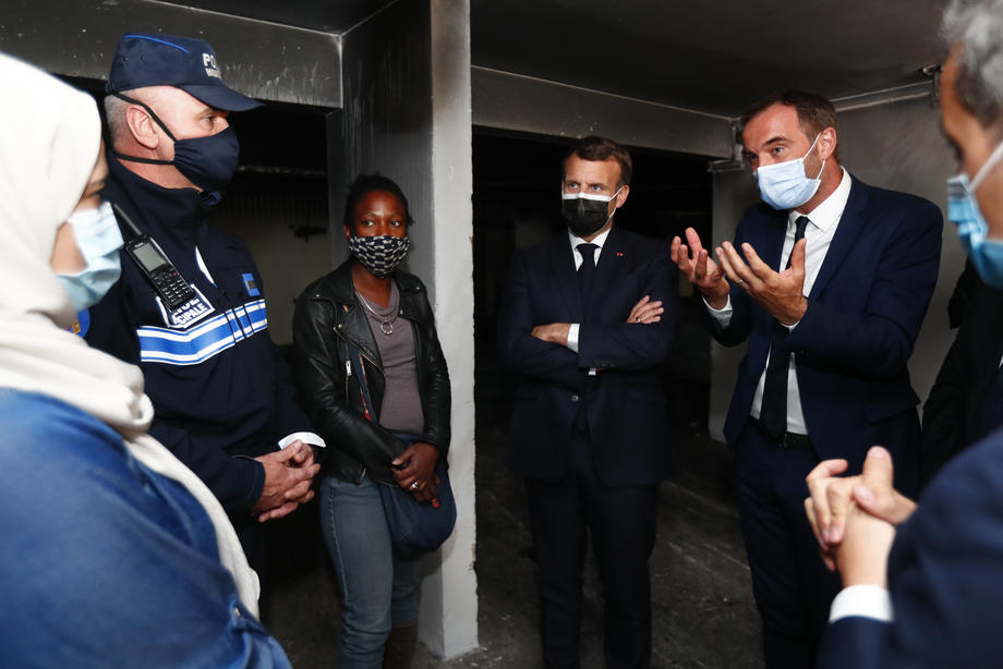 French President Macron in Montpellier for visit on theme of security