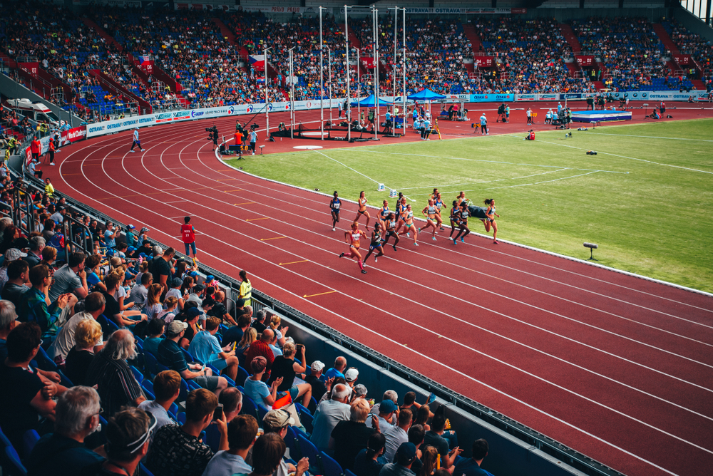 Ostrava,,Czech,Republic,,June.,20.,2019:,Female,Athletes,Running,On