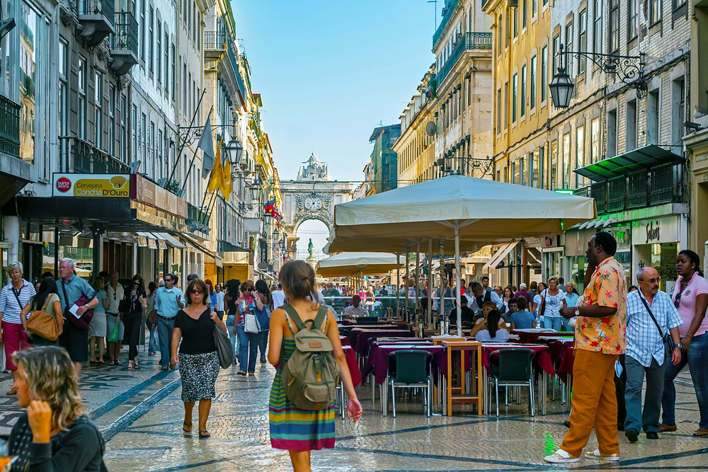 Lisbon,,Portugal,-,September,20,,2012:,Rua,Augusta,Street,In