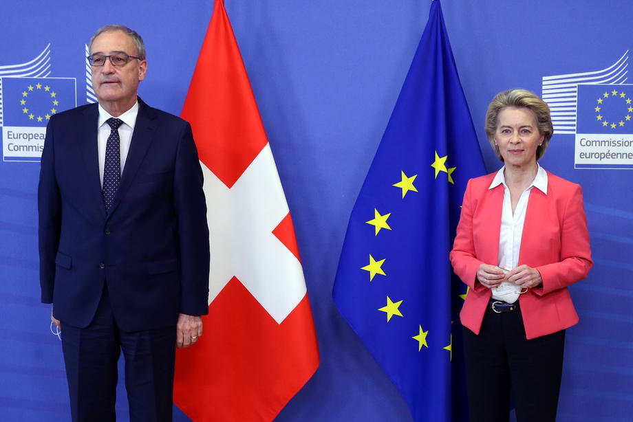 Swiss President and European Commission president joint press conference