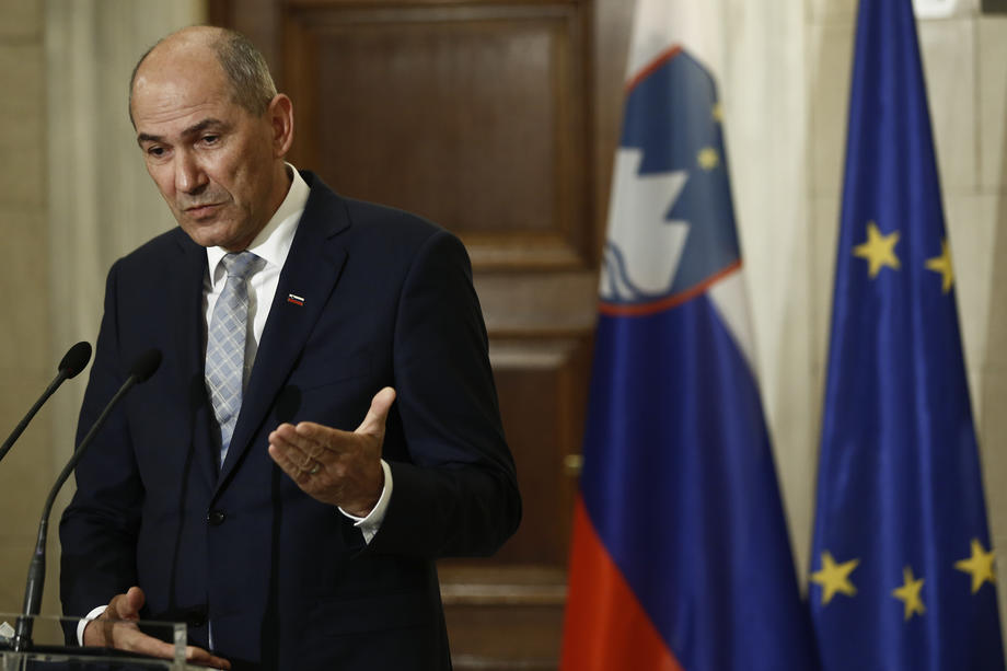 Janez Jansa, Prime Minister of Slovenis visits Athens