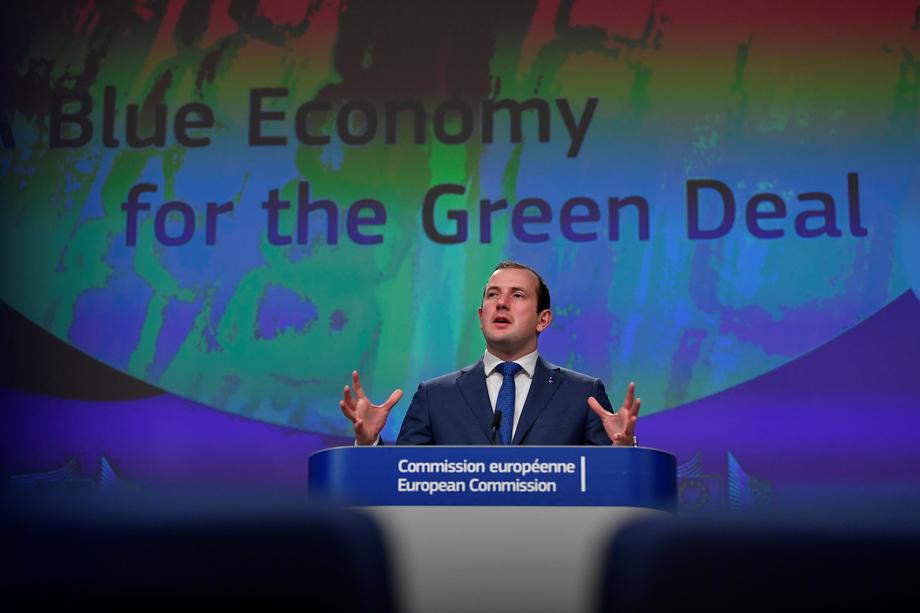 Press conference on EU&rsquo;s sustainable blue economy at EU headquarters