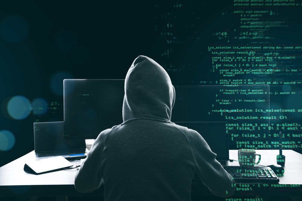 Hacker,Programmer,Using,Computer,With,Abstract,Html,Code.,Safety,And