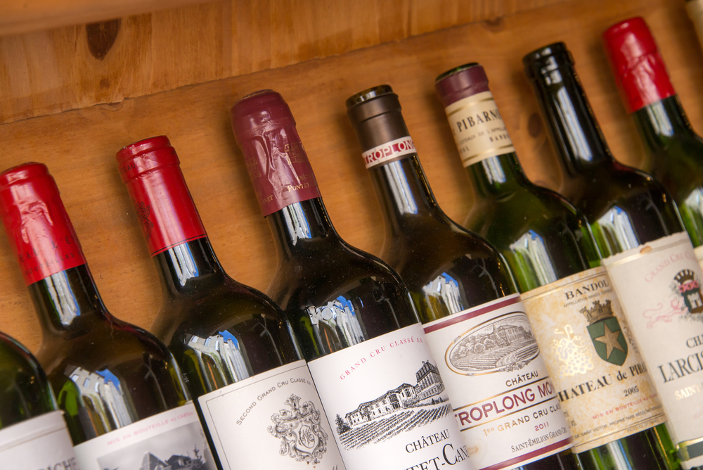 Saint,Emilion,,France,-,Collection,Of,Bottles,Of,Wines,Of