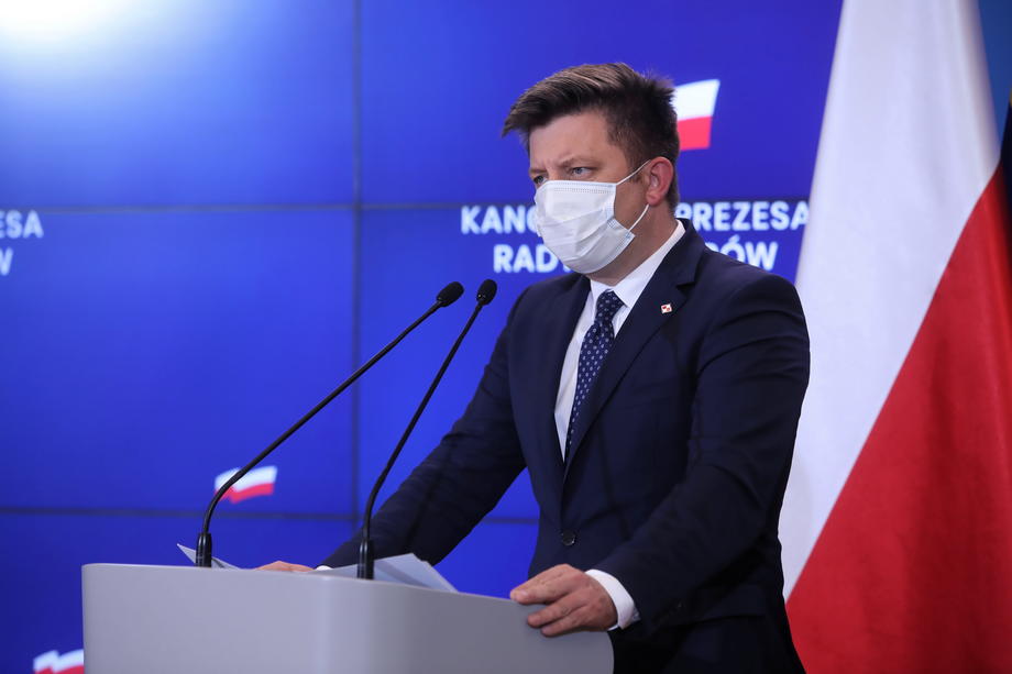 Polish PMs Office press conference