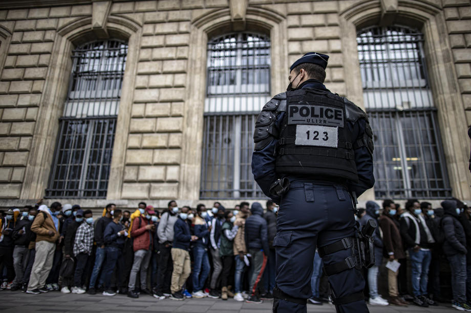 Migrants seeking stable housing gather in central Paris