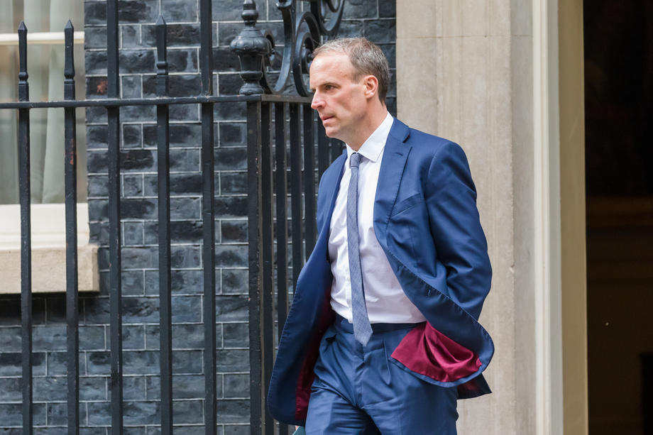 British Foreign Secretary Dominic Raab