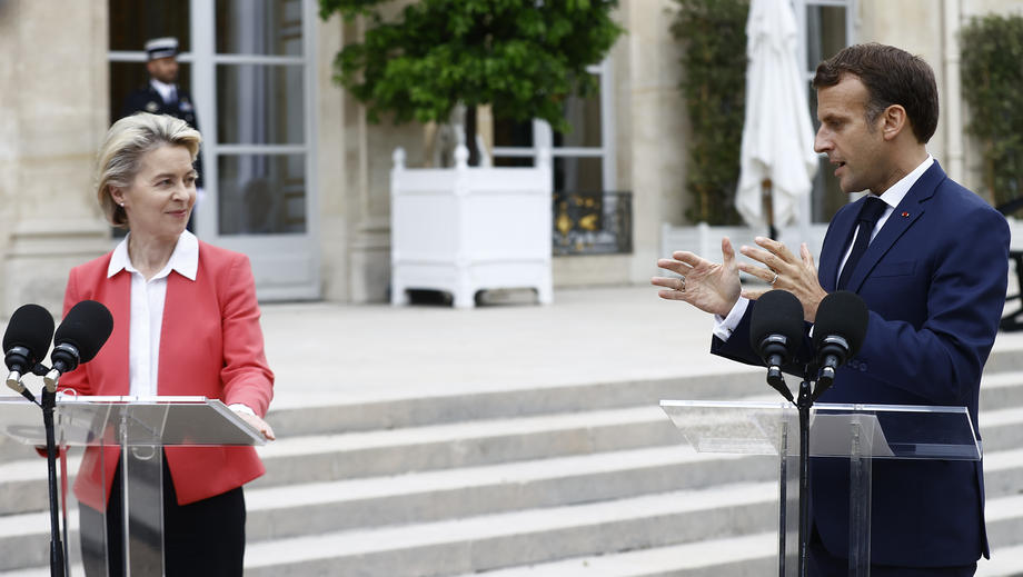 President of the European Commission Ursula von der Leyen in Paris