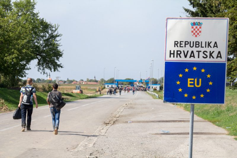 La pression des migrants sur la frontière croate diminue