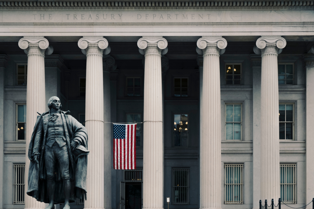 Washington,Dc,,June,2017,,United,States:,Albert,Gallatin,Statue,In