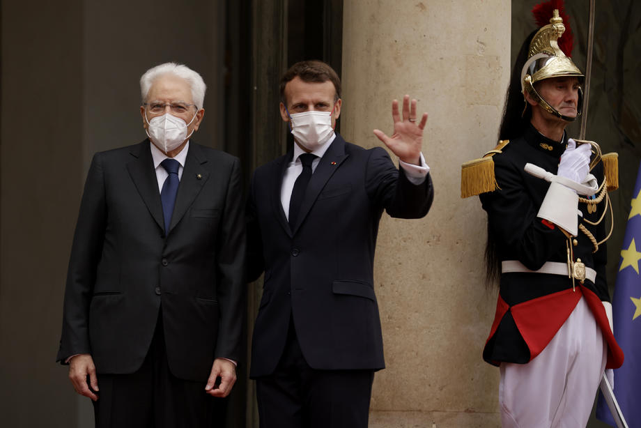 Italian President Sergio Mattarella in Paris