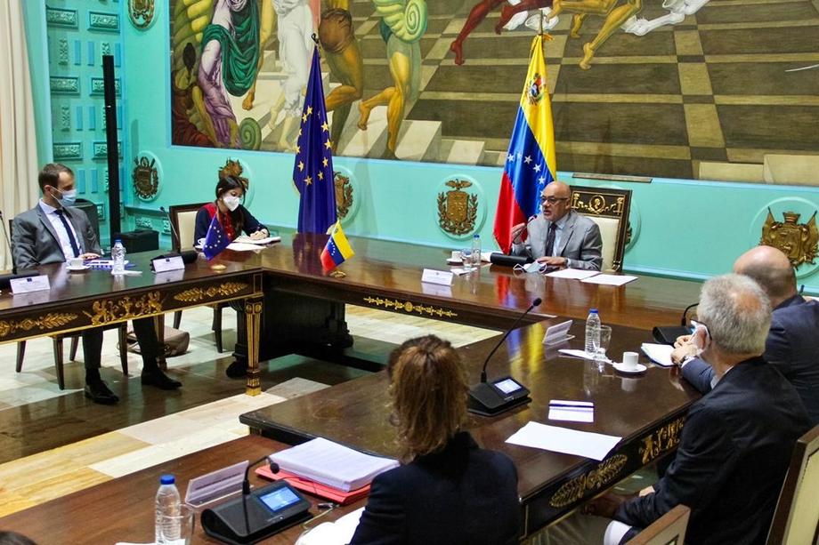 Venezuelan Parliament chief tells EU mission that there is an electoral guarantee